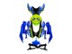 Bleu Fluorescent Vert Requin Carénage Moto Suzuki GSXR 600 / GSXR 750 2008-2010
