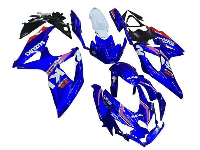 Blanc Bleu Rose Ecstar Motul Carénage Moto Suzuki GSXR 600 / GSXR 750 2008-2010
