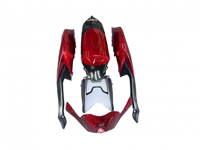 Rouge Noir Brillant Carénage Moto Suzuki GSXR 600 / GSXR 750 2008-2010
