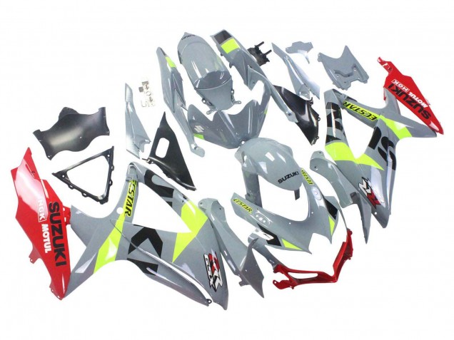 Gris Jaune Rouge Carénage Moto Suzuki GSXR 600 / GSXR 750 2008-2010