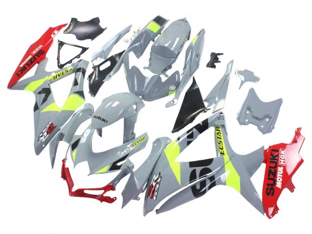 Gris Jaune Rouge Carénage Moto Suzuki GSXR 600 / GSXR 750 2008-2010