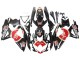 Noir Brillant Rouge Blanc Motul Lucky Strike Carénage Moto Suzuki GSXR 600 / GSXR 750 2008-2010