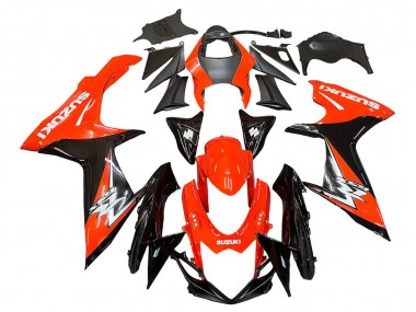 Rouge Noir Brillant Kits Carénage Moto Suzuki GSXR 600 / GSXR 750 2011-2024 Pas Chère