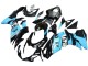 Noir Brillant Bleu Clair Carénage Moto Suzuki GSXR 600 / GSXR 750 2011-2024