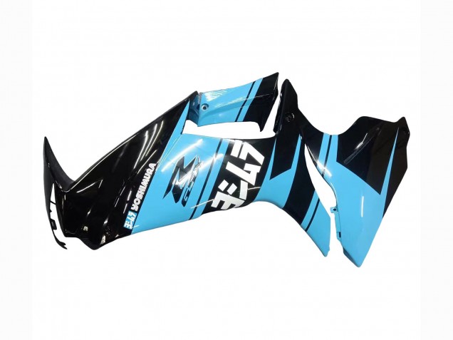 Noir Brillant Bleu Clair Carénage Moto Suzuki GSXR 600 / GSXR 750 2011-2024