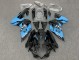 Noir Brillant Bleu Clair Carénage Moto Suzuki GSXR 600 / GSXR 750 2011-2024