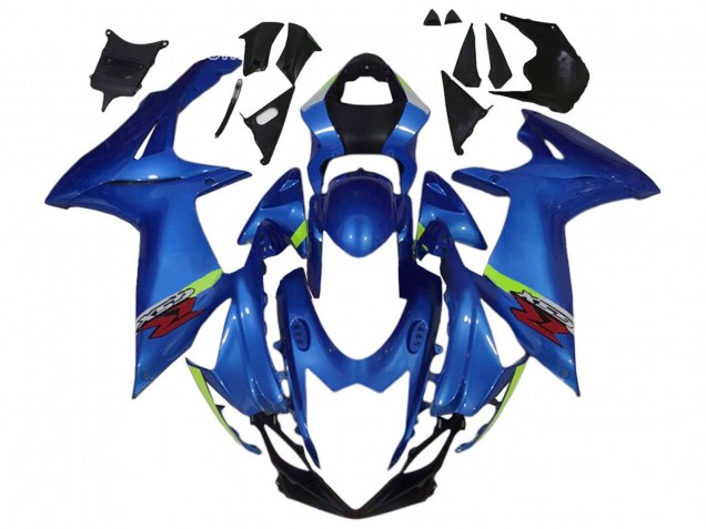 Bleu Vert Rouge Carénage Moto Suzuki GSXR 600 / GSXR 750 2011-2024