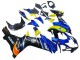 Bleu Jaune Carénage Moto Suzuki GSXR 600 / GSXR 750 2011-2024