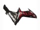 Noir Brillant Rouge Flamme Carénage Moto Suzuki GSXR 600 / GSXR 750 2011-2024