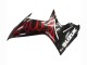 Noir Brillant Rouge Flamme Carénage Moto Suzuki GSXR 600 / GSXR 750 2011-2024