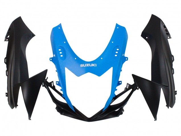 Bleu Noir Mat Carénages Moto Suzuki GSXR 600 / GSXR 750 2011-2024