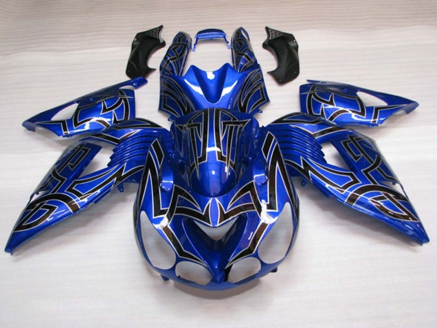 Bleu Noir Carénage Moto Suzuki GSXR 600 / GSXR 750 2011-2024