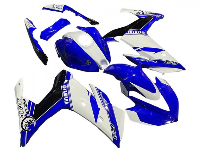 Blanc Bleu Noir Courses Carénage Moto Yamaha YZF R3/R25 2015-2018