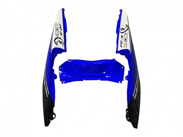 Blanc Bleu Noir Courses Carénage Moto Yamaha YZF R3/R25 2015-2018