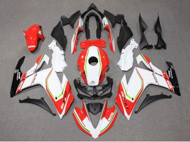 Blanc Rouge Vert Noir Motul Carénage Moto Yamaha YZF R3/R25 2015-2018 Pas Chère
