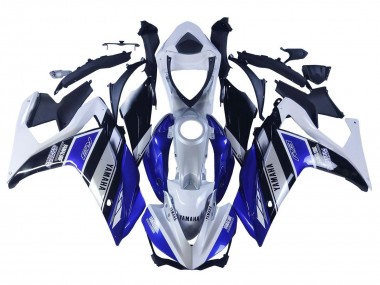 Blanc Bleu Noir Yamalube Carénage Moto Yamaha YZF R3/R25 2015-2018 Pas Chère