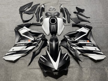 Blanc Noir Yamalube ENEOS Carénage Moto Yamaha YZF R3/R25 2015-2018 Pas Chère