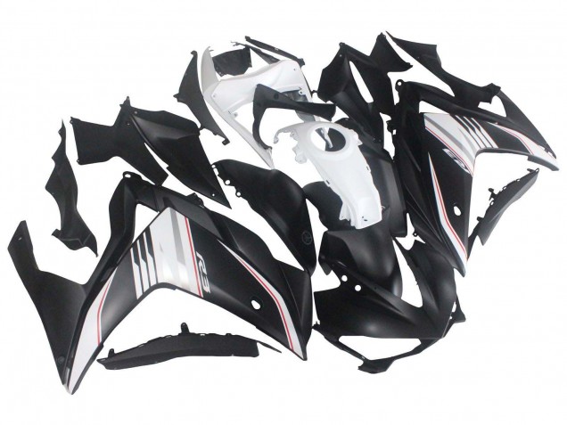 Blanc Rouge Noir Mat Carénages Moto Yamaha YZF R3/R25 2015-2018