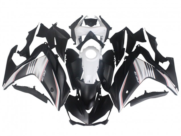 Blanc Rouge Noir Mat Carénages Moto Yamaha YZF R3/R25 2015-2018