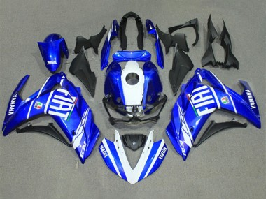 Bleu Blanc Fiat Carénage Moto Yamaha YZF R3/R25 2015-2018 Pas Chère