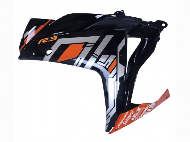 Bleu Orange Argent Yamalube Carénage Moto Yamaha YZF R3/R25 2015-2018