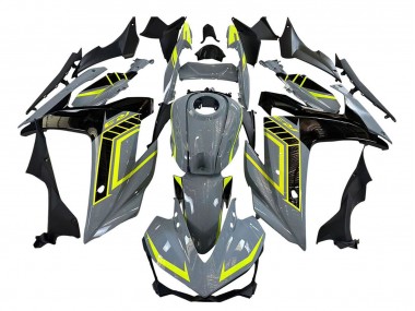 Nardo Gris Jaune Néon Noir Carénage Moto Yamaha YZF R3/R25 2015-2018 Pas Chère