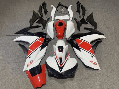 Blanc Rouge Noir Carénages Moto Yamaha YZF R3/R25 2015-2018 Pas Chère