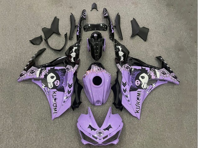 Violet Blanc Noir Carénage Moto Yamaha YZF R3/R25 2015-2018