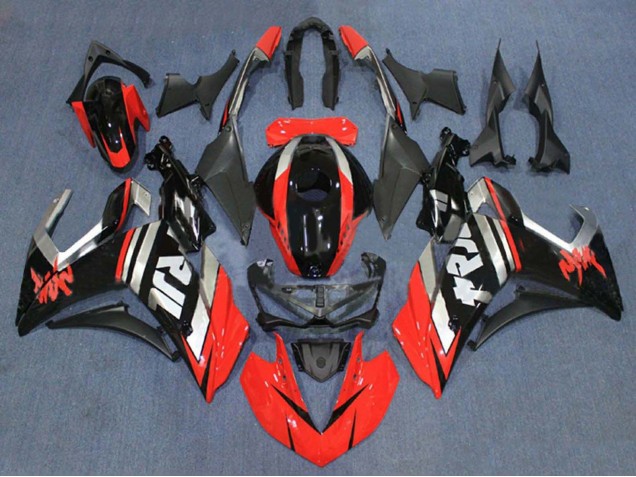 Rouge Argent Noir Brillant Carénage Moto Yamaha YZF R3/R25 2015-2018