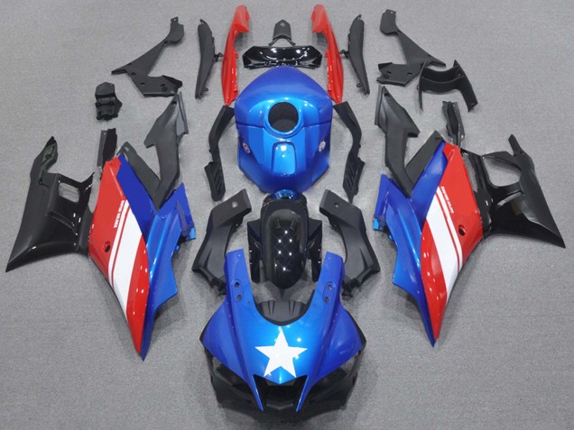 Bleu Blanc Rouge Noir Carénage Moto Yamaha YZF R3/R25 2015-2018