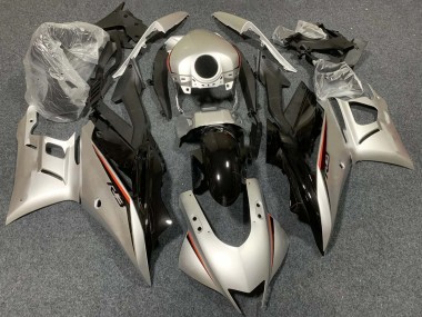 Argent Rouge Noir Carénage Moto Yamaha YZF R3/R25 2015-2018 Pas Chère