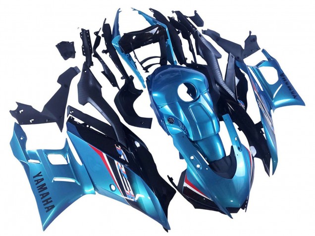 Bleu Noir Carénages Moto Yamaha YZF R3/R25 2019-2021