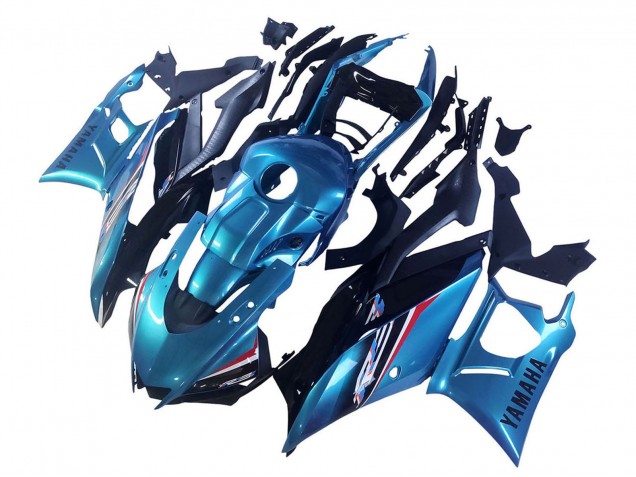Bleu Noir Carénages Moto Yamaha YZF R3/R25 2019-2021