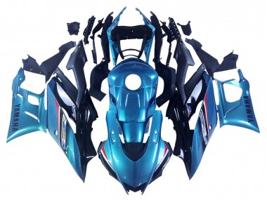 Bleu Noir Carénages Moto Yamaha YZF R3/R25 2019-2021 Pas Chère