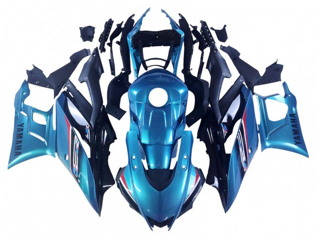 Bleu Noir Carénages Moto Yamaha YZF R3/R25 2019-2021