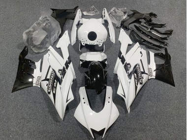 Blanc Noir Brillant Carénage Moto Yamaha YZF R3/R25 2019-2021 Pas Chère