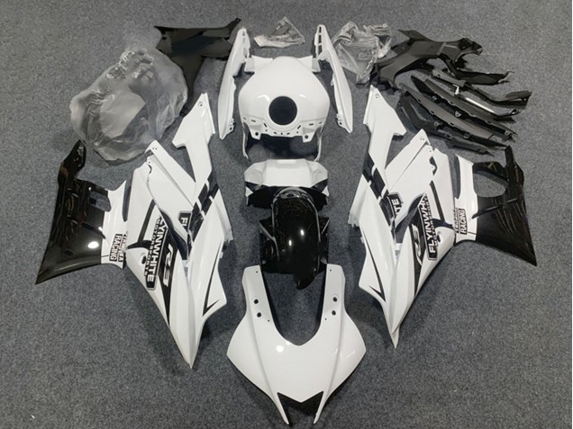 Blanc Noir Brillant Carénage Moto Yamaha YZF R3/R25 2019-2021