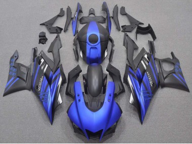 Bleu Noir Mat Monstre Carénage Moto Yamaha YZF R3/R25 2019-2021 Pas Chère