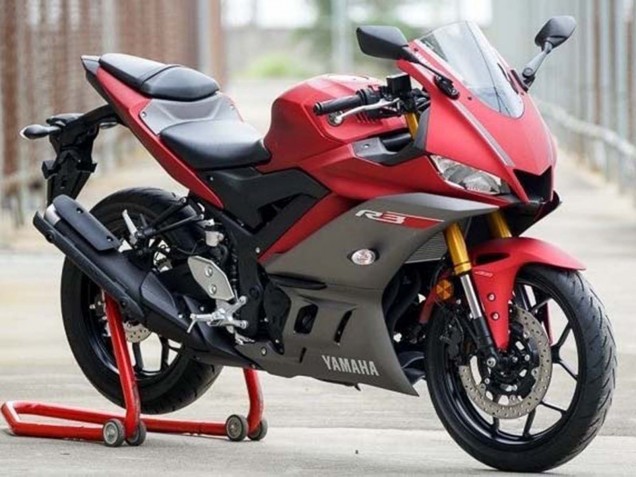 Rouge Gris Carénage Moto Yamaha YZF R3/R25 2019-2021