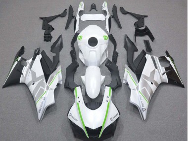 Blanc Vert Argent Noir Carénage Moto Yamaha YZF R3/R25 2019-2021 Pas Chère