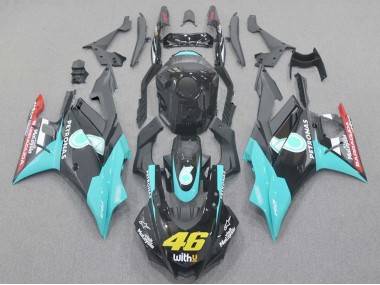 Bleu Clair Rouge Noir Petronas 46 Carénage Moto Yamaha YZF R3/R25 2019-2021 Pas Chère