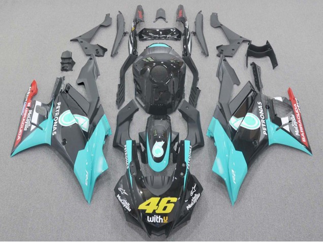 Bleu Clair Rouge Noir Petronas 46 Carénage Moto Yamaha YZF R3/R25 2019-2021