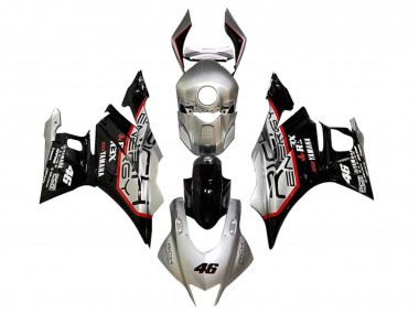 Argent Rouge Noir 46 Carénage Moto Yamaha YZF R3/R25 2019-2021 Pas Chère