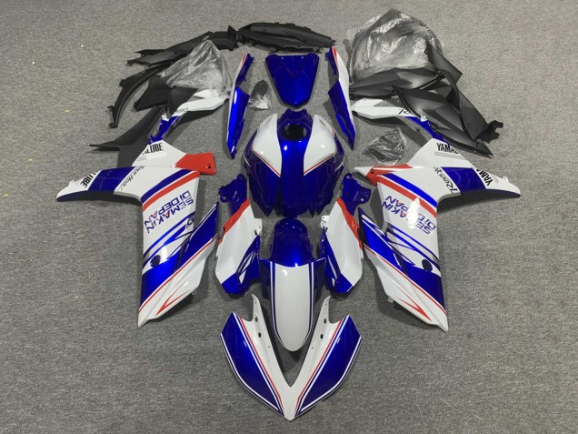 Blanc Bleu Rouge Semakin Didepan Carénage Moto Yamaha YZF R3/R25 2019-2021