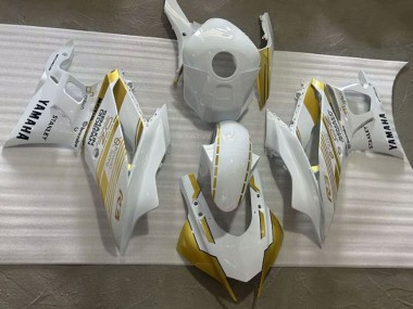 Blanc Or Semakin Didepan Carénage Moto Yamaha YZF R3/R25 2019-2021 Pas Chère