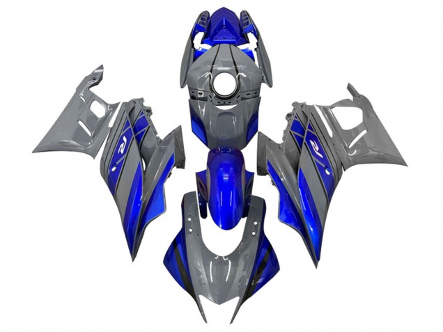Gris Bleu Noir Carénage Moto Yamaha YZF R3/R25 2019-2021