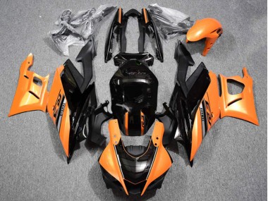 Orange Noir Brillant Carénage Moto Yamaha YZF R3/R25 2019-2021 Pas Chère