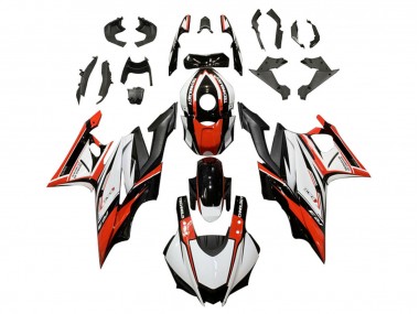 Blanc Rouge Noir Carénages Moto Yamaha YZF R3/R25 2019-2021 Pas Chère