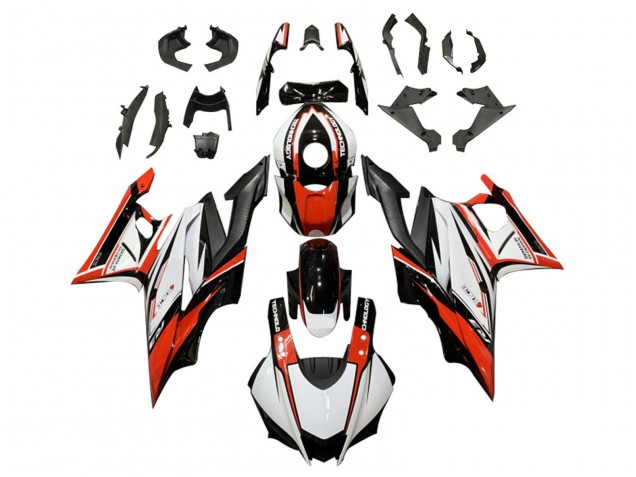 Blanc Rouge Noir Carénages Moto Yamaha YZF R3/R25 2019-2021