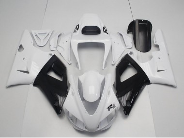 Blanc Perle Noir Carénage Moto Yamaha YZF R1 1998-1999 Pas Chère